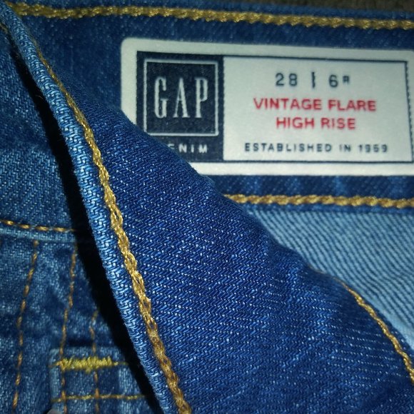 New!! Gap Vintage Flare High Rise Denim 1969 - Picture 1 of 6